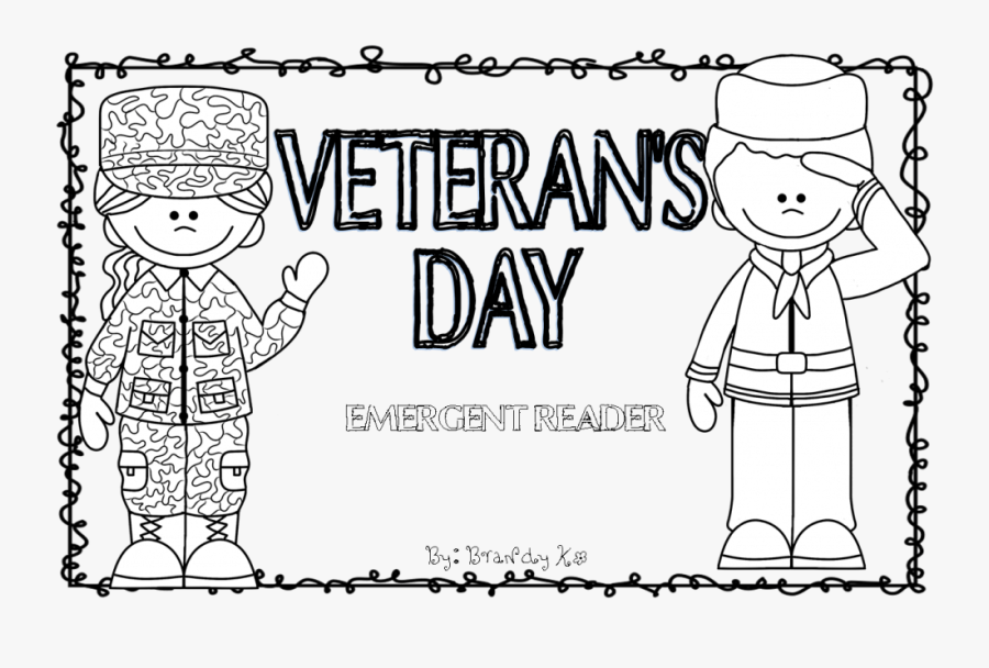 Bw Clipart Veterans Day - Veterans Day Emergent Reader Kindergarten, Transparent Clipart
