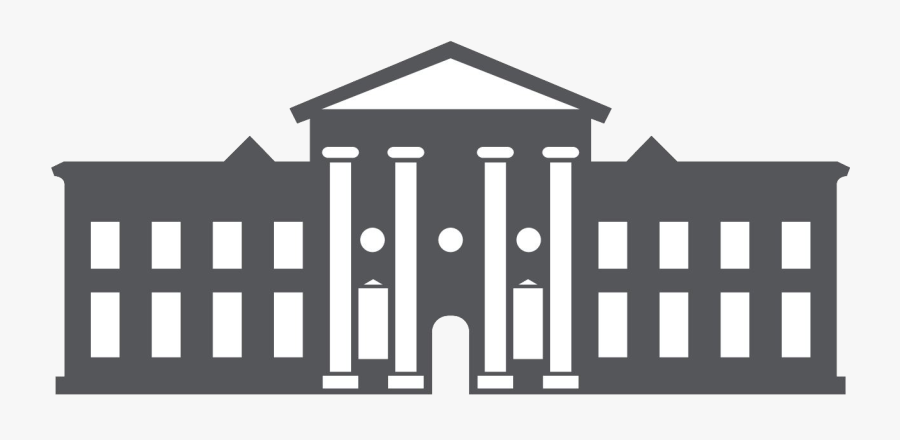 White Picket Fence House Clipart - Campus Building Icon, Transparent Clipart