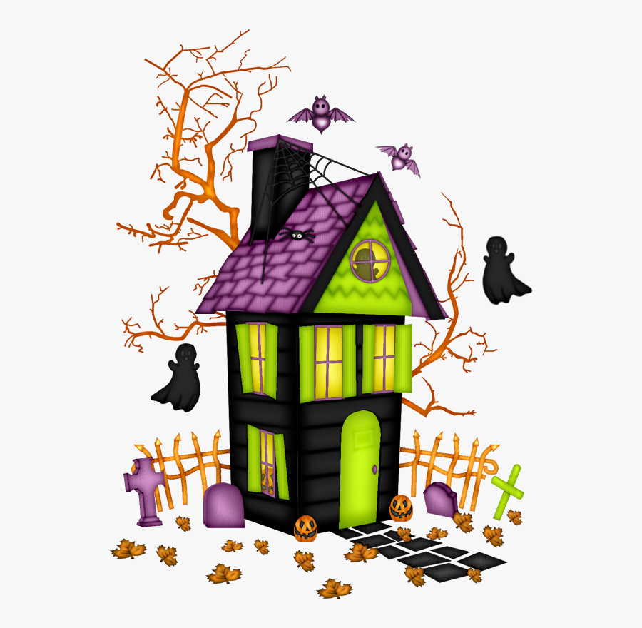 Halloween Haunted House Png, Transparent Clipart