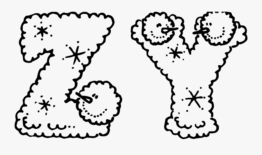 Zy Christmas Snowman Shirts - Letra Y Navideña Para Colorear, Transparent Clipart