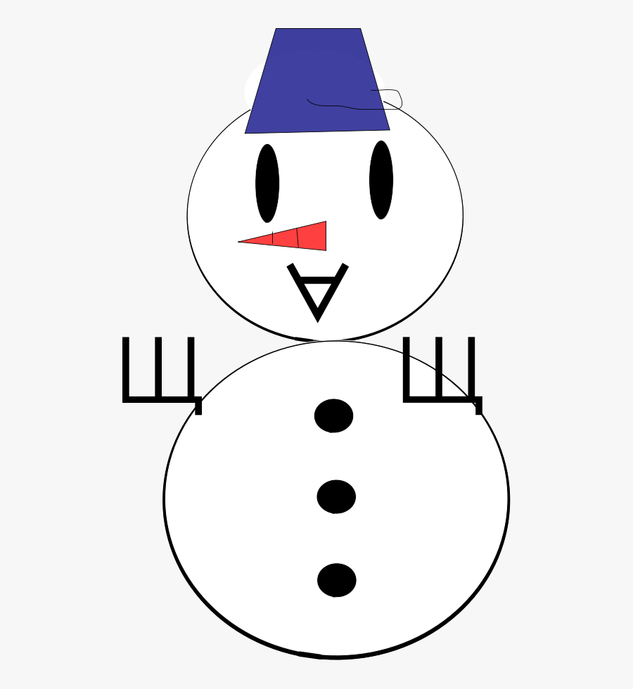Snowman - Cartoon, Transparent Clipart