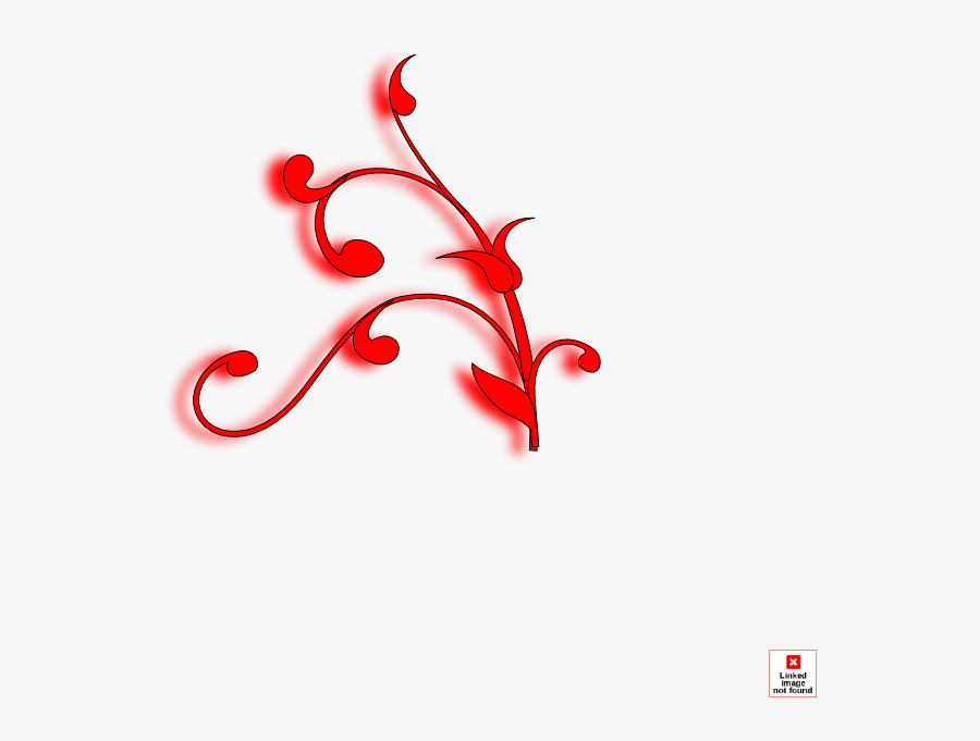 Vine Clipart Red - Graphic Design, Transparent Clipart