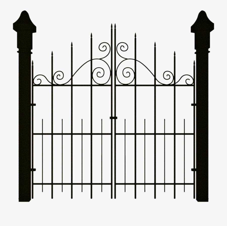 Haunted House Gate Png, Transparent Clipart