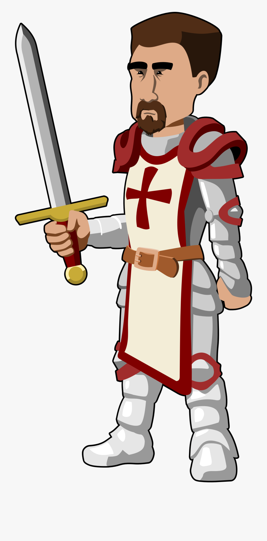 Knight Clip Art - Middle Ages Lords Cartoon, Transparent Clipart