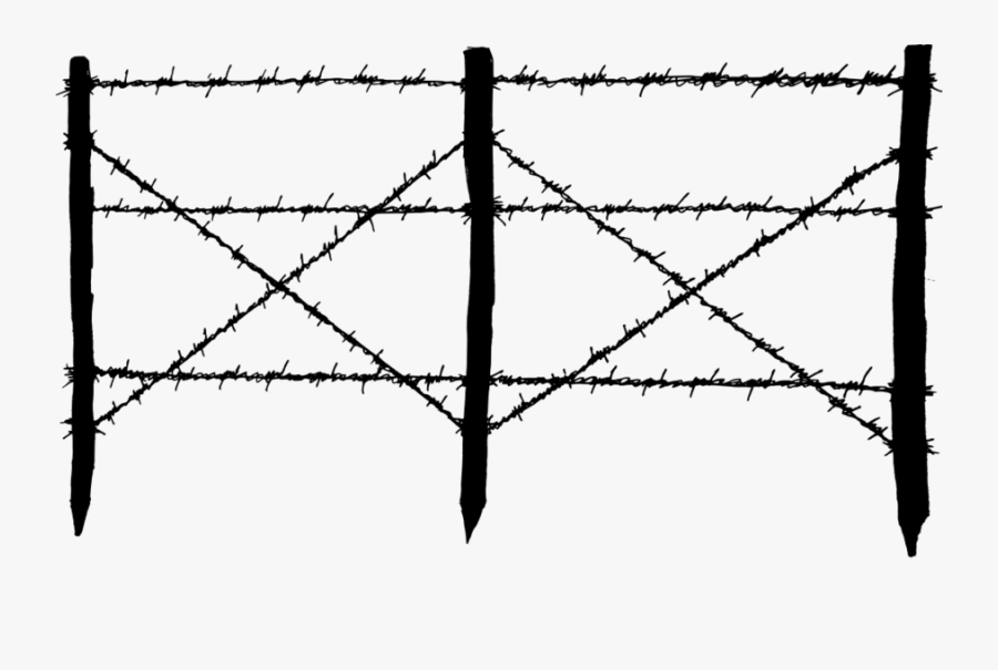 Clipart Resolution 1024*597 - Barbed Wire Fence Png, Transparent Clipart