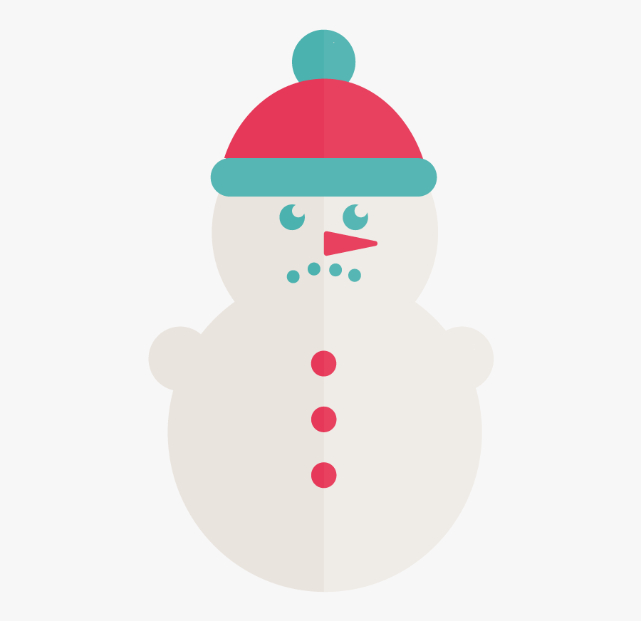 A Sad Snowman - Illustration, Transparent Clipart