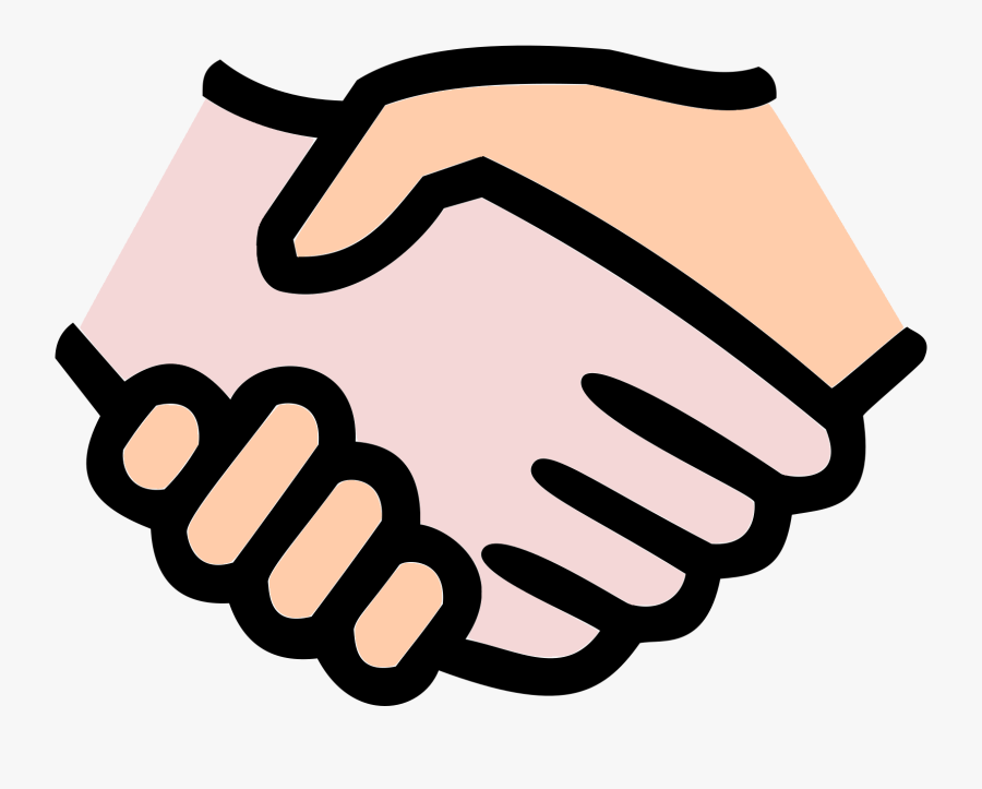 Handshake Clipart Respect - Shaking Hands Drawing Easy, Transparent Clipart