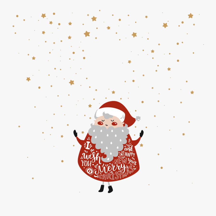 Snowman Clip Art Png - Hand Drawn Santa Christmas Card, Transparent Clipart