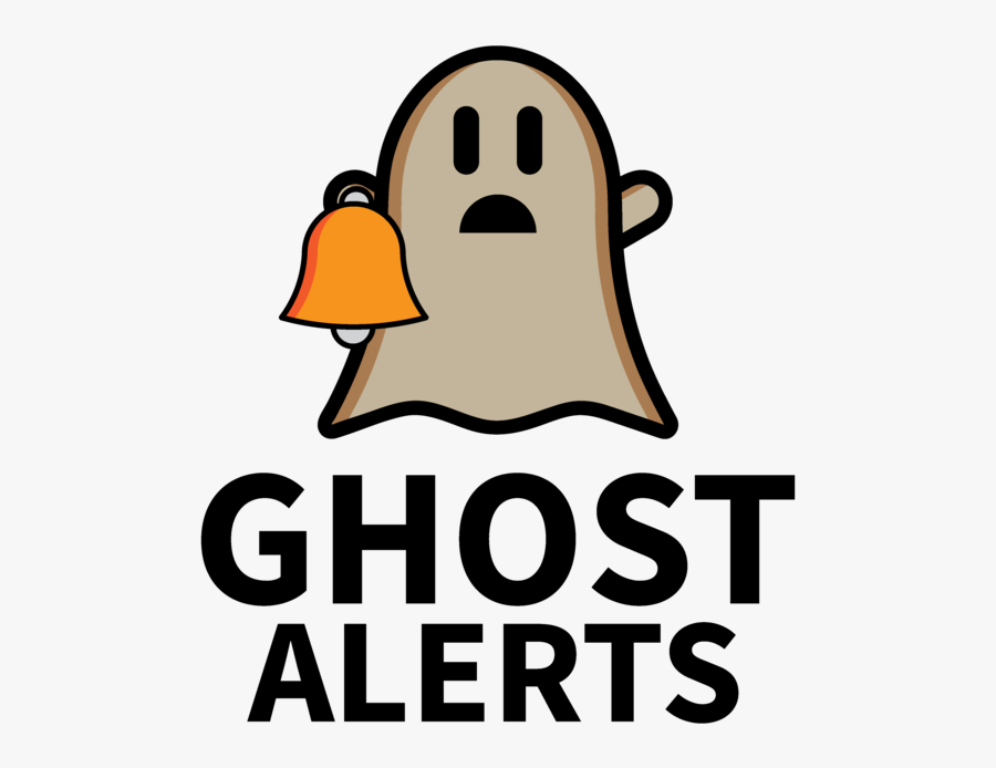 Ghost Icon & Text Blacktransparent Png, Transparent Clipart