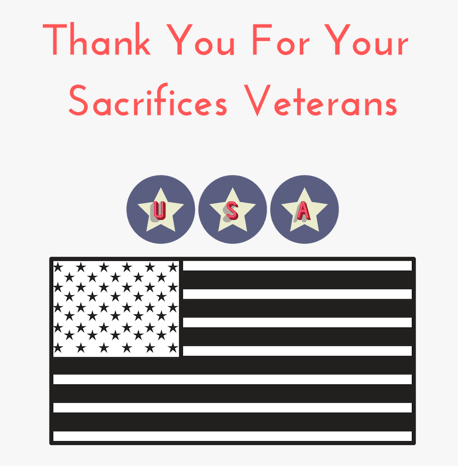 Happy Veterans Day Black And White Clipart Happy Veterans - Graphic Design, Transparent Clipart