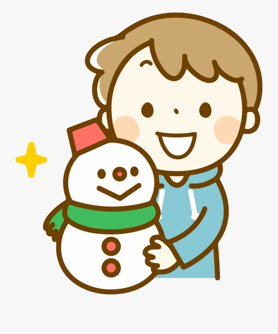 Small Snowman - Clip Art, Transparent Clipart