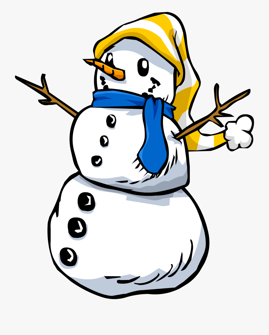 Snowman Clipart Powerpoint Presentations - Club Penguin Snowman Png, Transparent Clipart