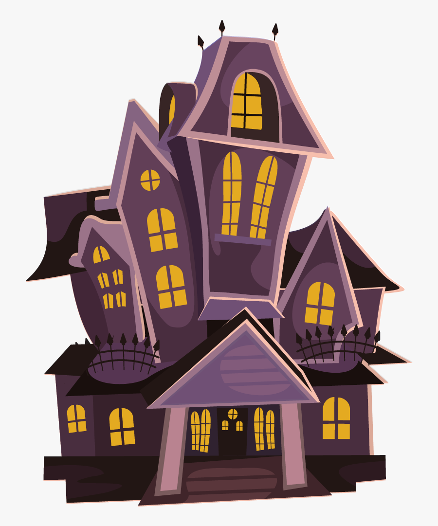 Haunted Free To Use - Halloween Clipart Haunted House, Transparent Clipart