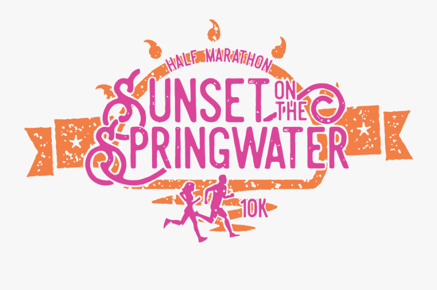 Sunset On The Springwater Running Event - Graphic Design, Transparent Clipart