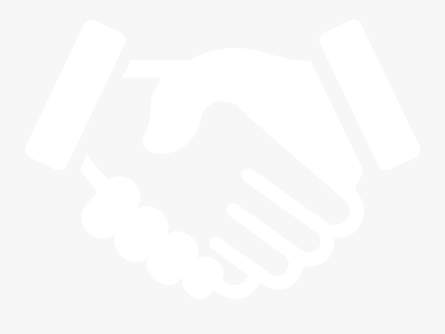 Handshake Clipart Simple - Relationship White Icon Icon Png , Free