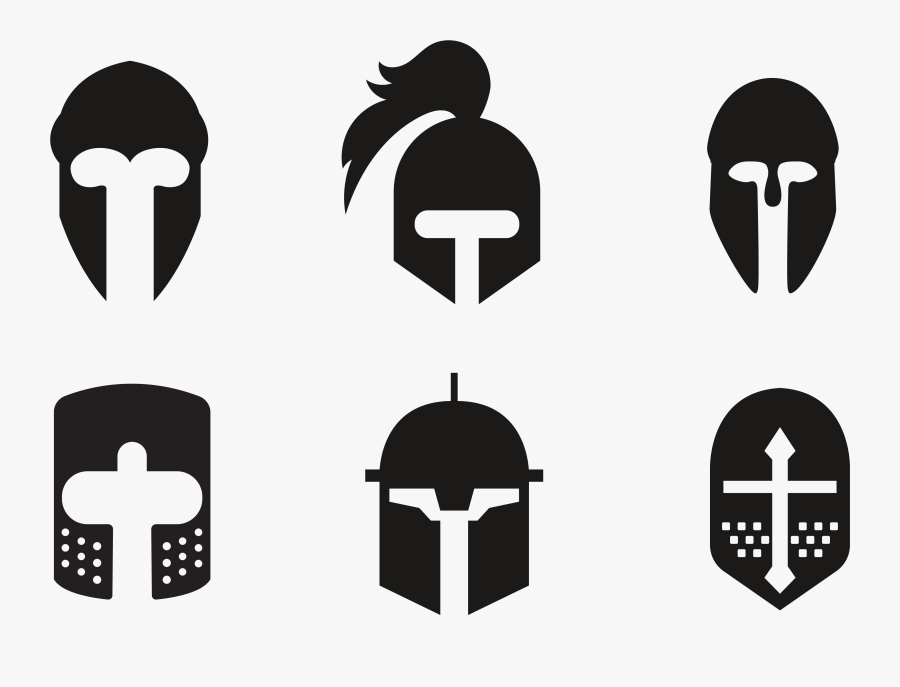Knight Helmet Silhouette At Getdrawings - Silhouette Knight Helmet Clipart, Transparent Clipart