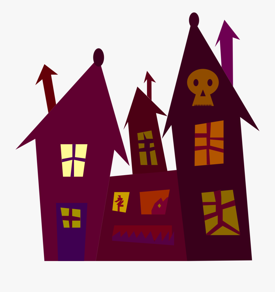 Haunted House Ghost Spooky House Drawing - Haunted House, Transparent Clipart