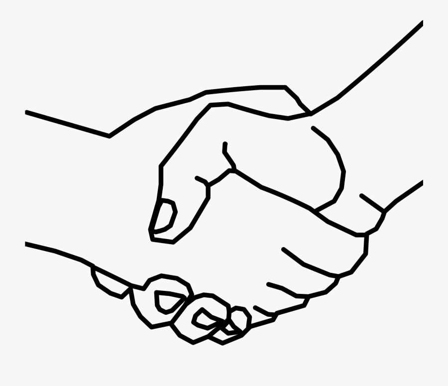 Handshake Clipart Black And White Png - Kansas Nebraska Act Drawing, Transparent Clipart