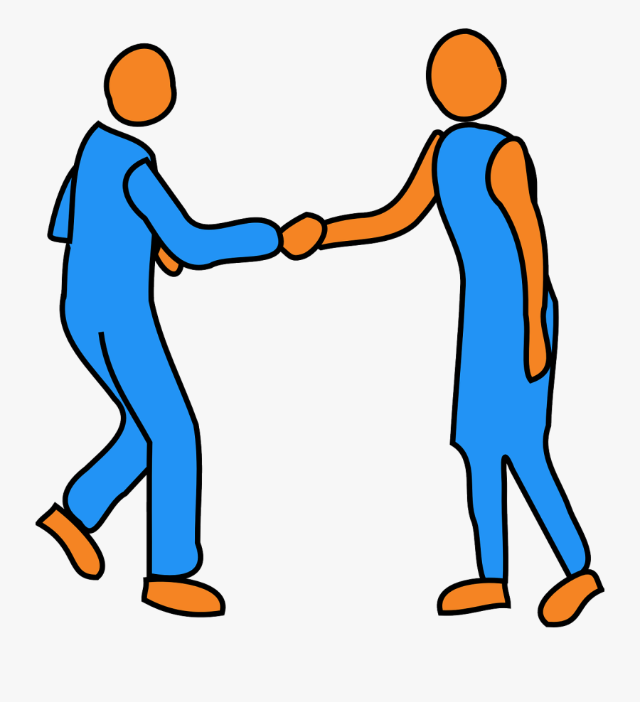 Shaking Hands Free Clipart - People Shaking Hands Clipart Gif, Transparent Clipart