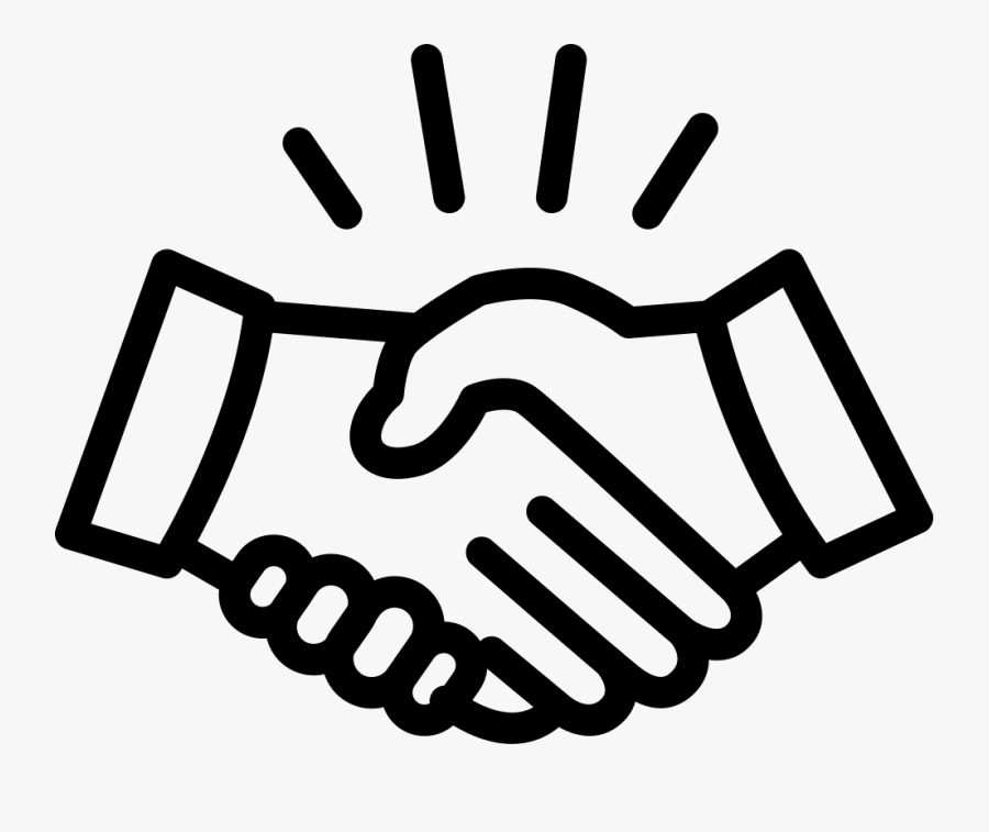 Computer Icons Handshake Icon Design Clip Art - Handshake Clipart Black And White, Transparent Clipart