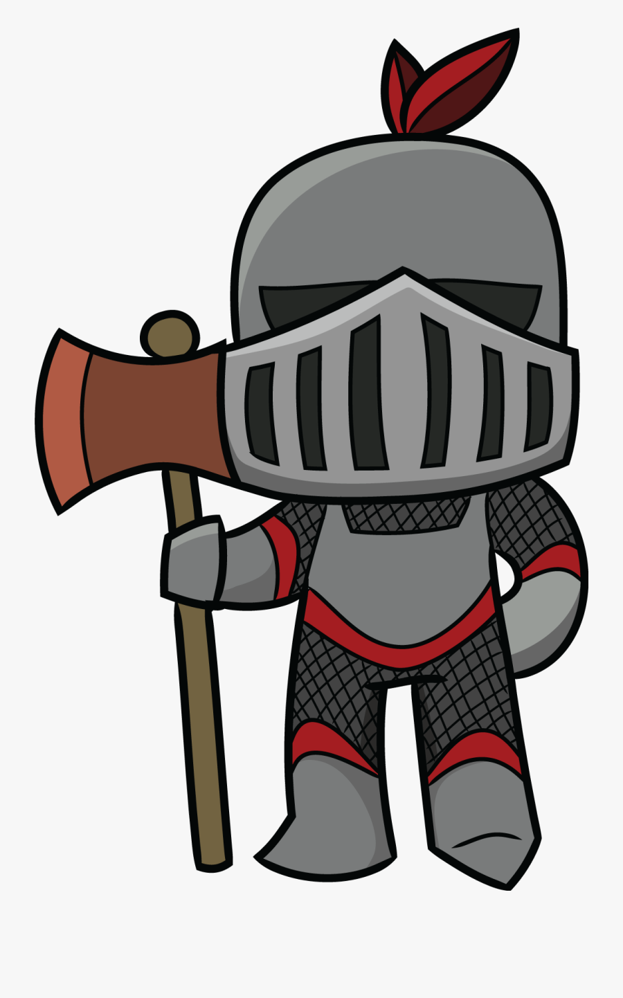 Cartoon Knight Clipart - Knights Middle Ages Clipart, Transparent Clipart