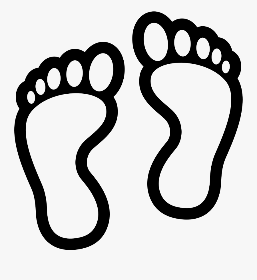 Transparent Foot Prints Png - Footprint Clipart Black And White , Free