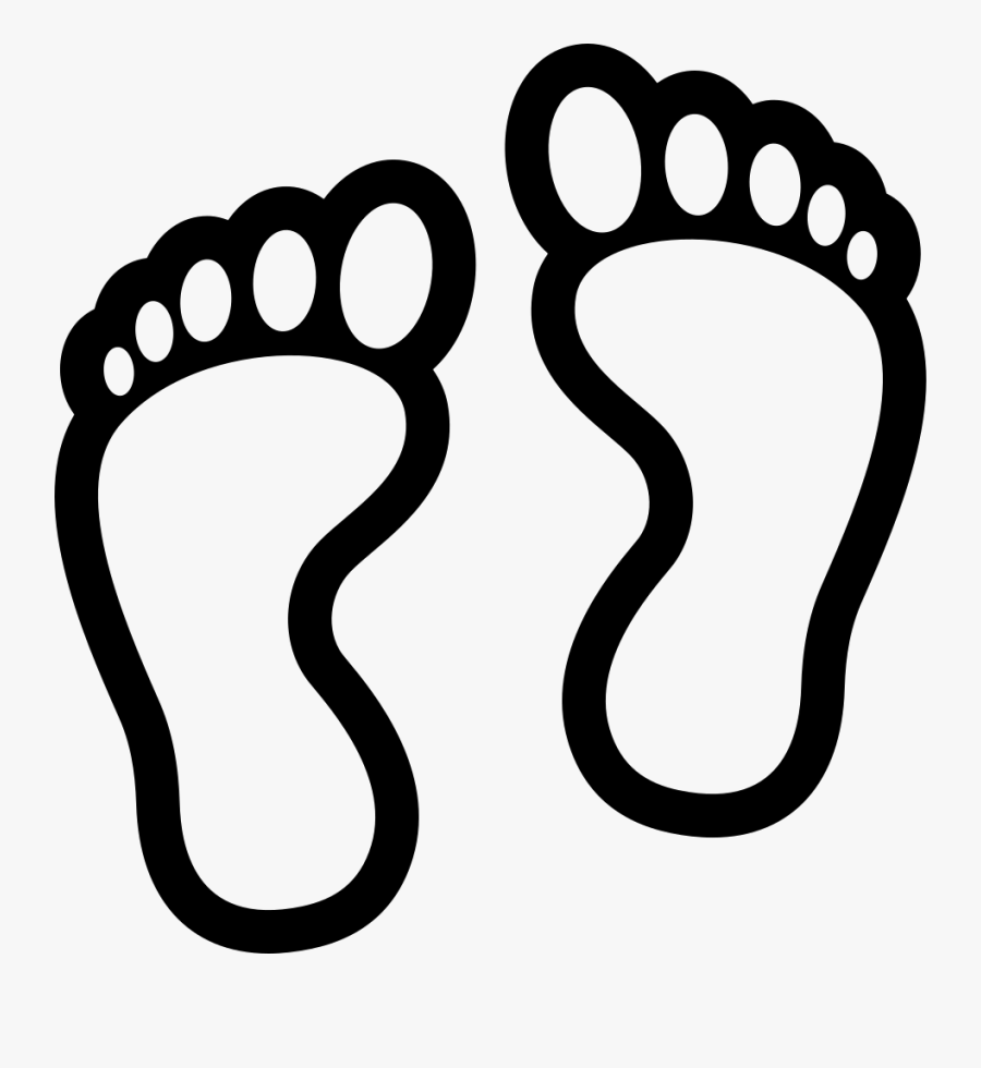 Transparent Foot Prints Png - Footprint Clipart Black And White, Transparent Clipart