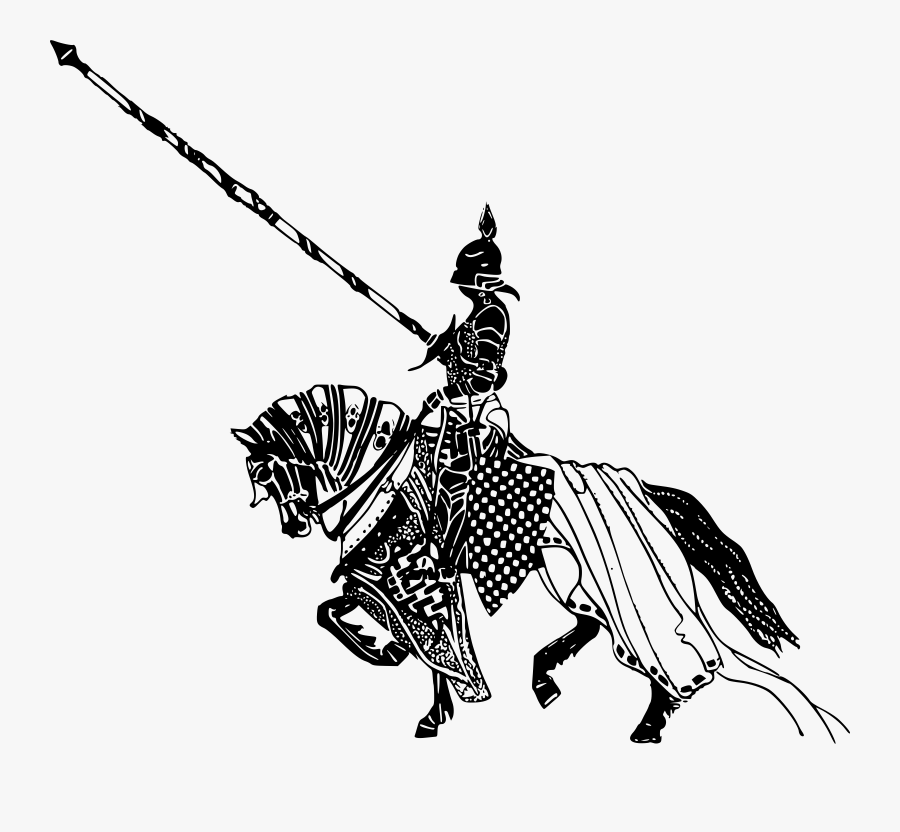 Transparent Knight Clip Art - Black Knight Horse Logo, Transparent Clipart