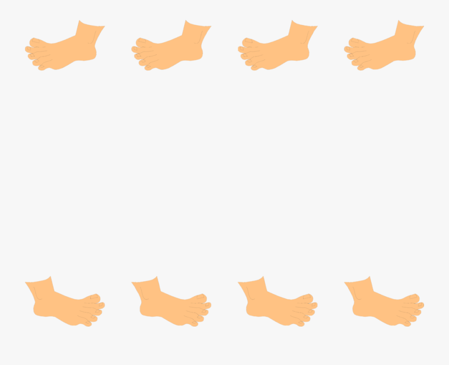 Baby Feet Clip Art Borders Images & Pictures Becuo - Parts Of The Body Borders, Transparent Clipart