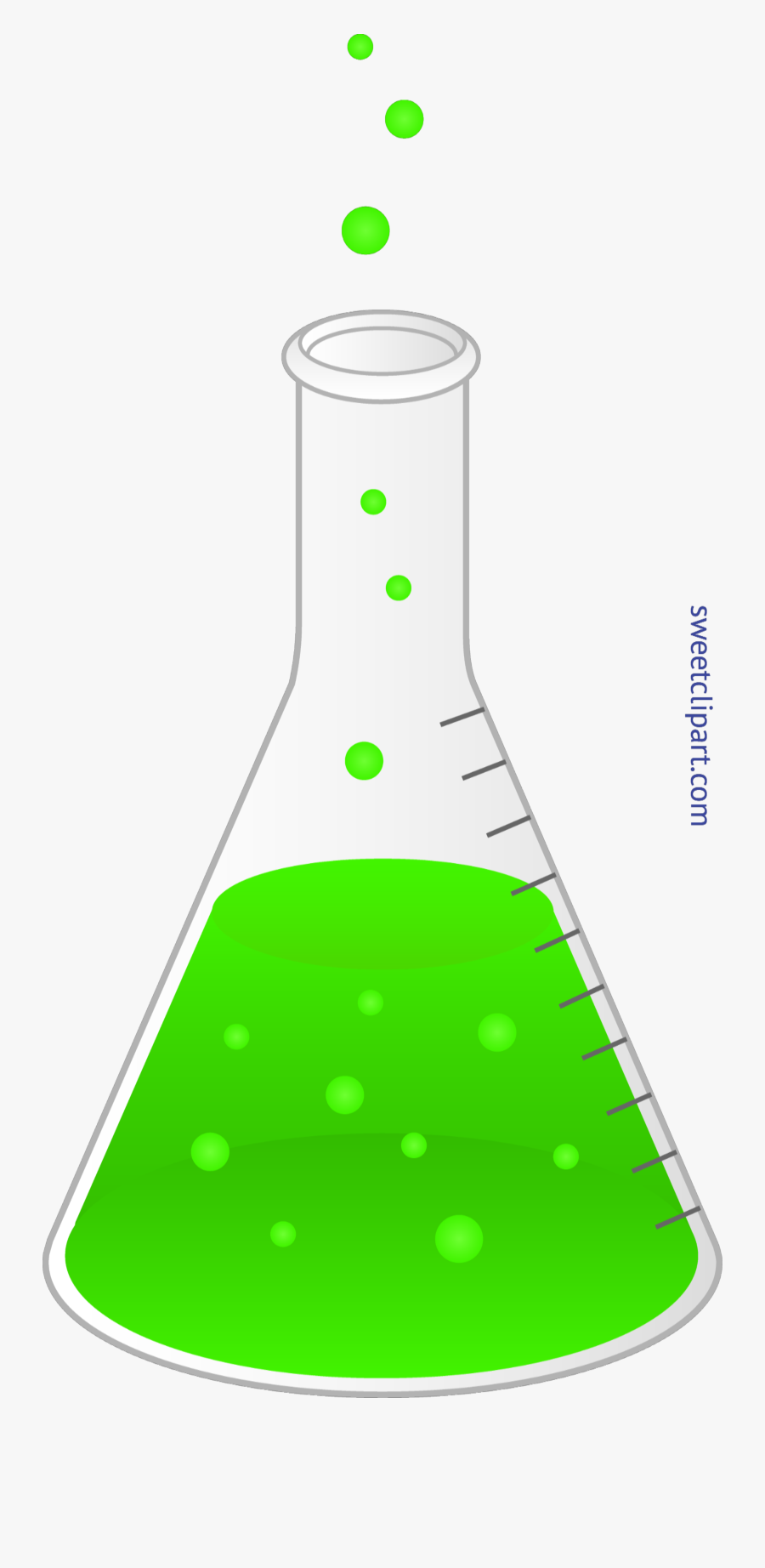 Science Flask Green Clip Art - Science Beaker, Transparent Clipart