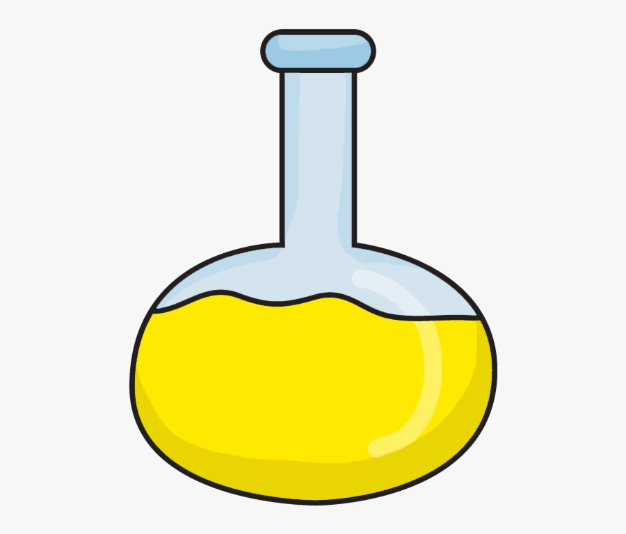 Transparent Beakers Clipart - Yellow Beaker Clip Art, Transparent Clipart