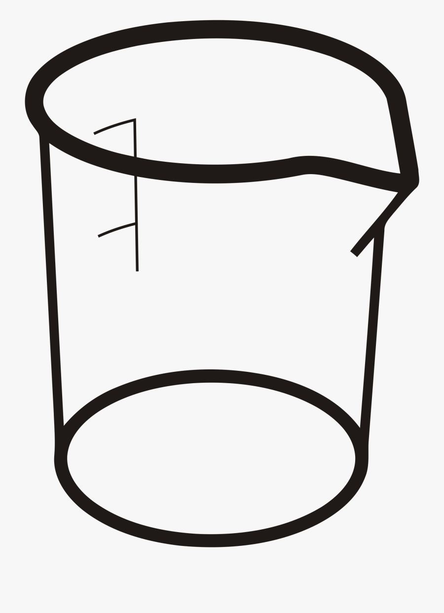 Beaker Laboratory Apparatus Black And White, Transparent Clipart