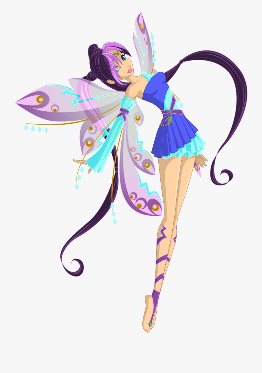 Purple Fairy Cliparts - Cartoon Fairy Transparent Background, Transparent Clipart