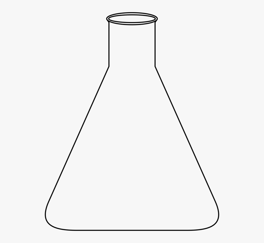Line Art,angle,area - Erlenmeyerkolben Png, Transparent Clipart