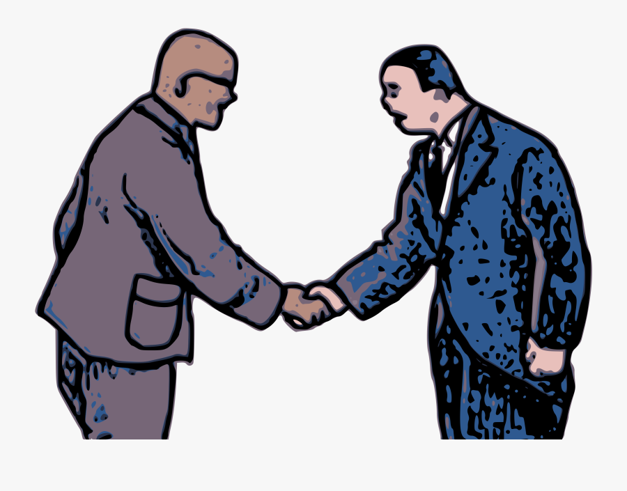 Transparent Shaking Hands Png - Two Men Shaking Hands Clipart, Transparent Clipart