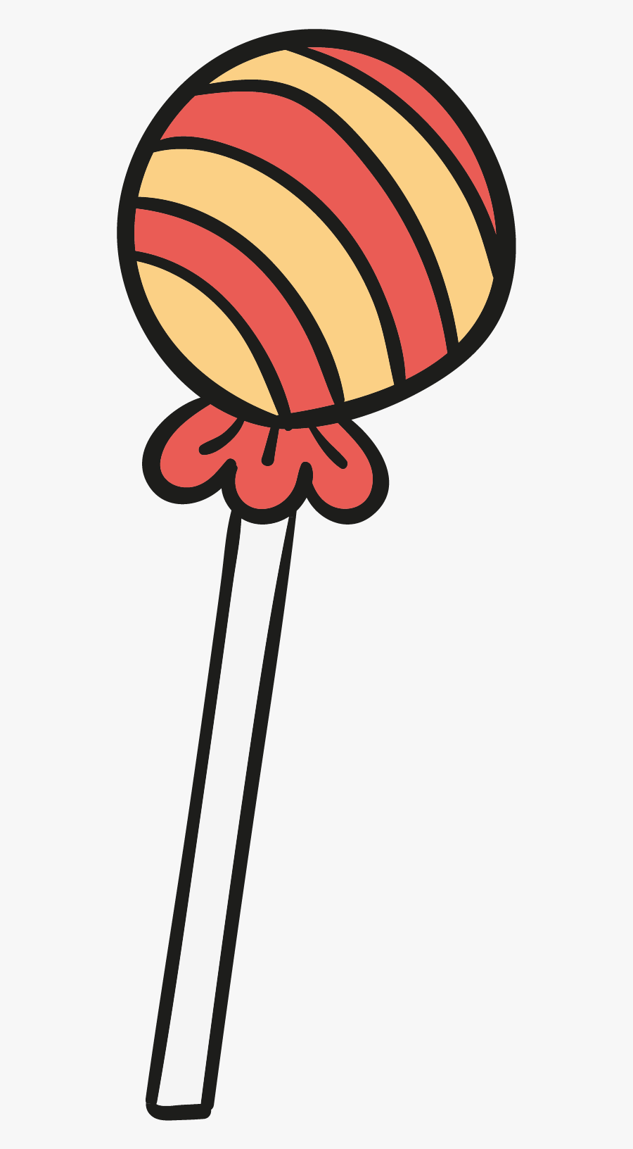 Cartoon Candy Clip Art Transprent Png Free - Lollipop Drawing, Transparent Clipart