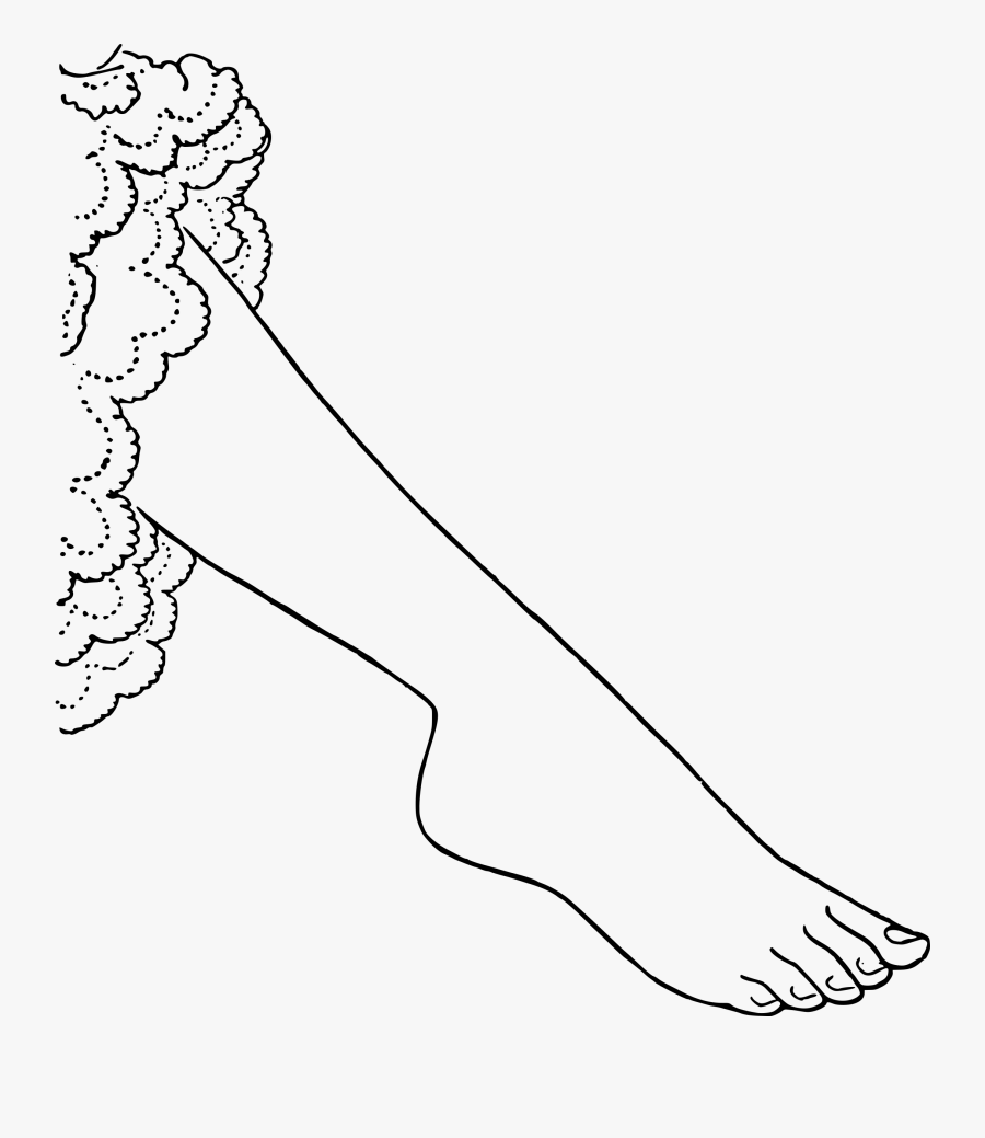 28 Collection Of Foot Clipart Transparent - Leg Clipart Black And White Png, Transparent Clipart