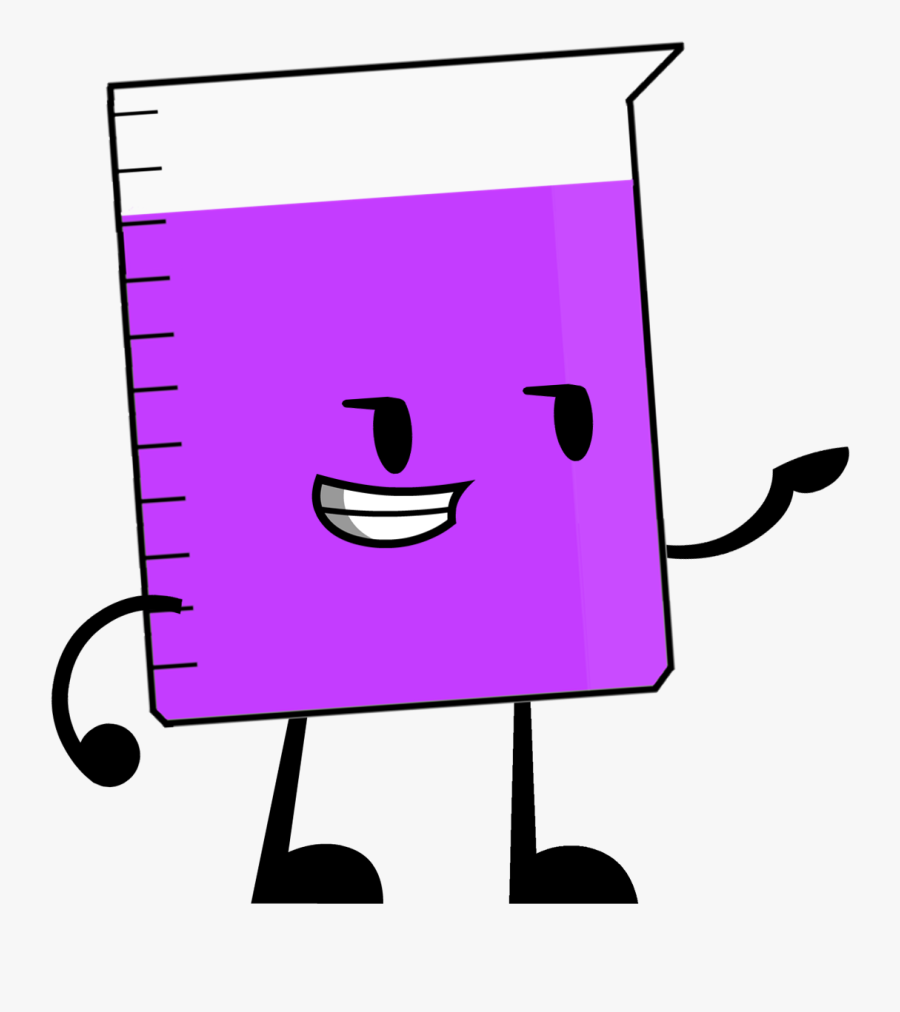 Beaker - Battle For Dream Island Beaker, Transparent Clipart