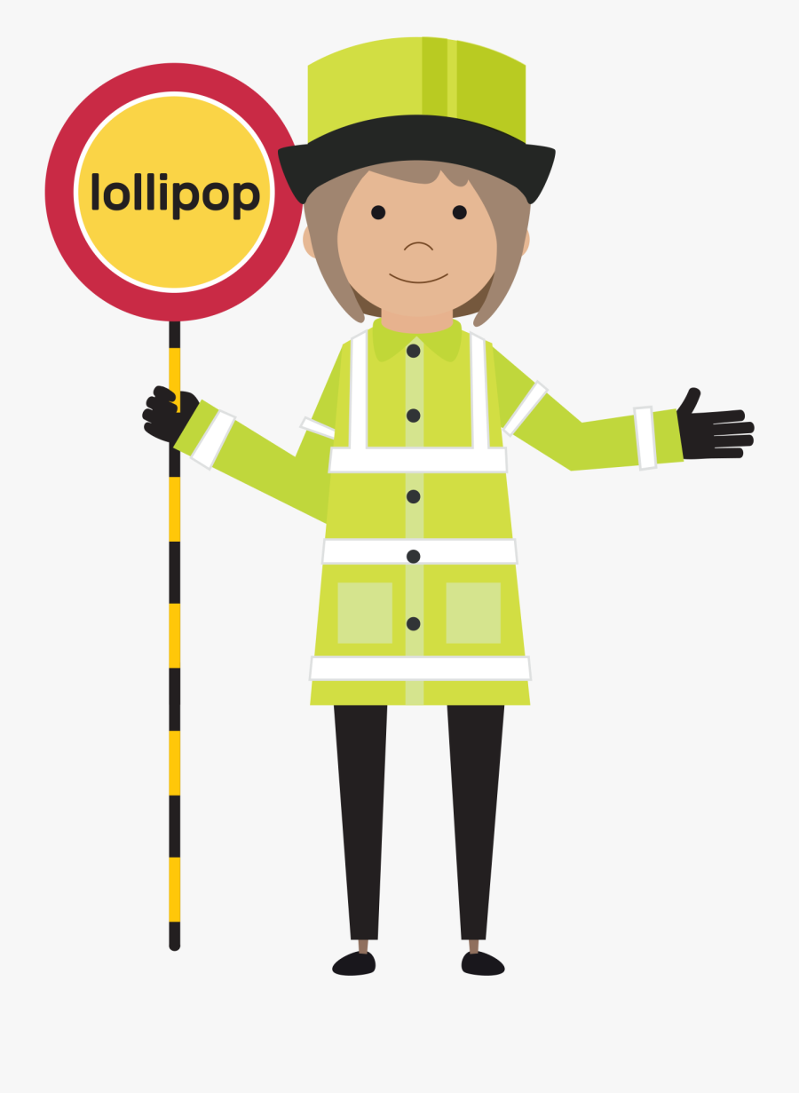 Ask The Lollipop Lady - Cartoon Clipart Lollipop Lady, Transparent Clipart