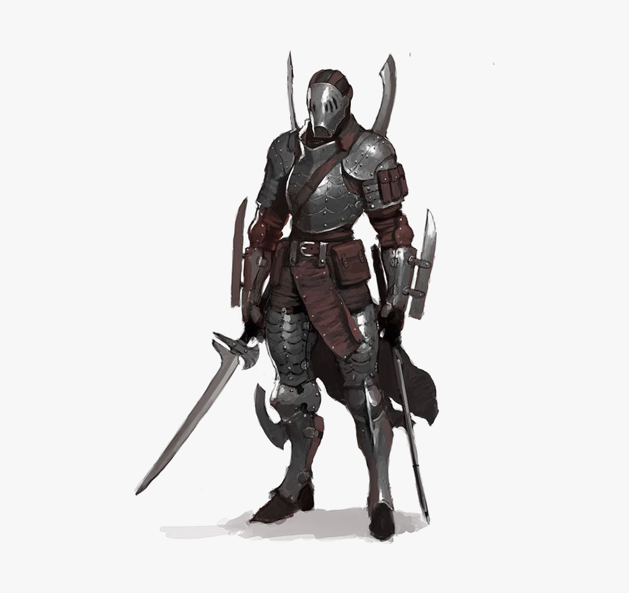 Knight Warrior Concept Art Character - Anime Assassin Outfit Male, Transparent Clipart