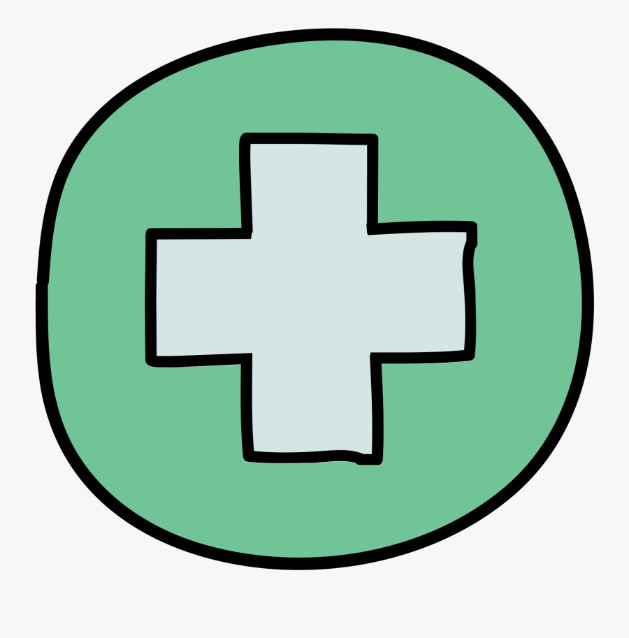 The Icon Shows A Box With A Cross Prominently Shown - Dibujo Cara, Transparent Clipart
