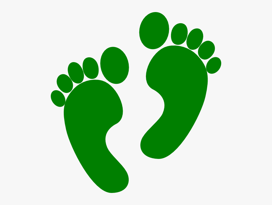 This Free Clip Arts Design Of Green Feet Right Foot - Green Feet, Transparent Clipart