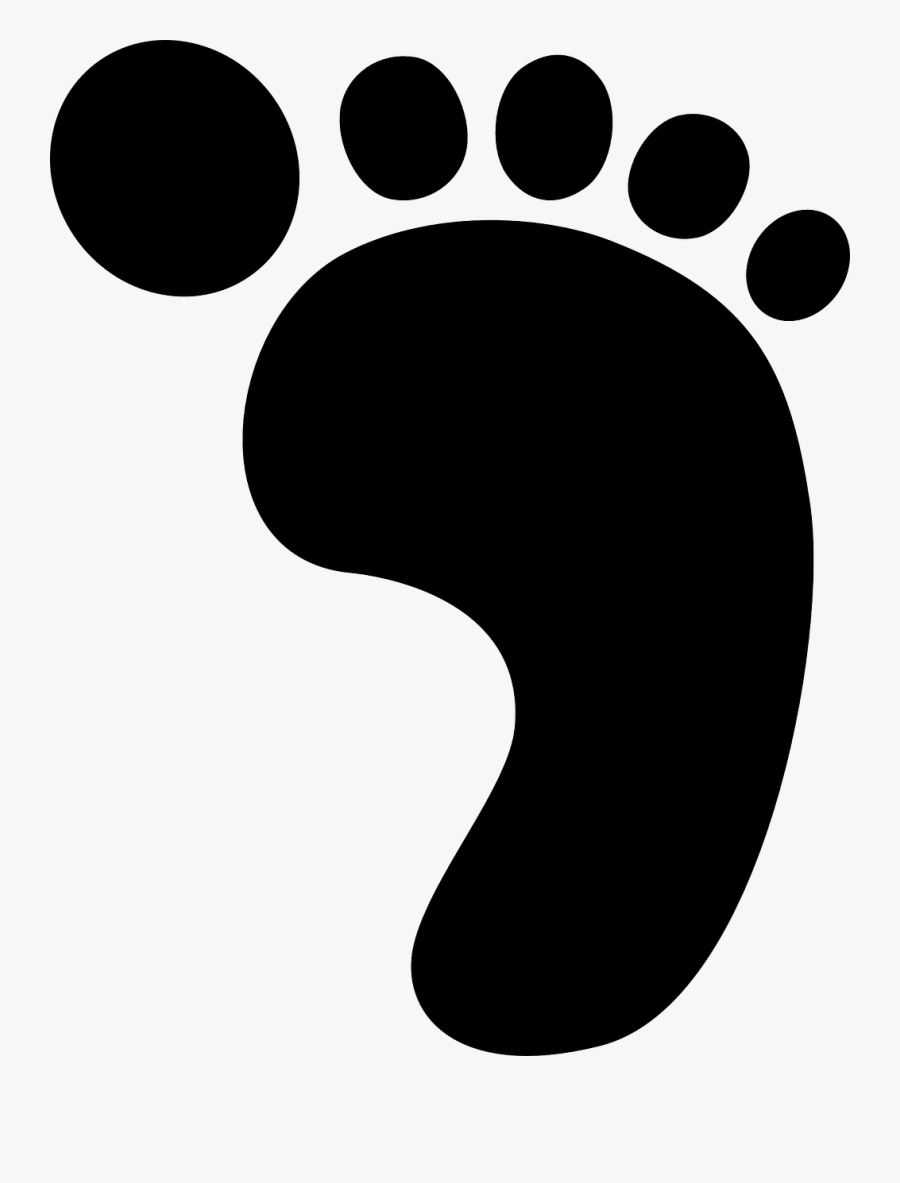 Foot Print Toes Human - Right Foot Clip Art, Transparent Clipart