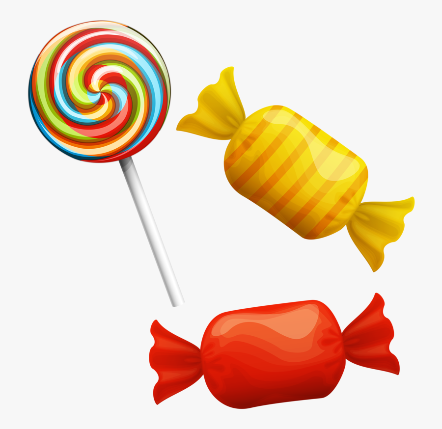 Lollipop Candy Clip Art - Lollipop And Candy Clipart, Transparent Clipart