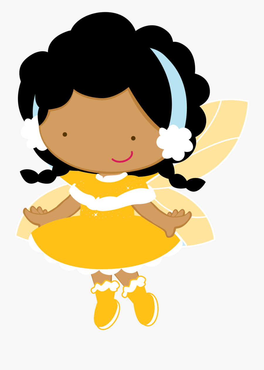 Anime Dolls Fairy Clipart Tinkerbell Fairies Say Hello - Fada Negra Desenho, Transparent Clipart