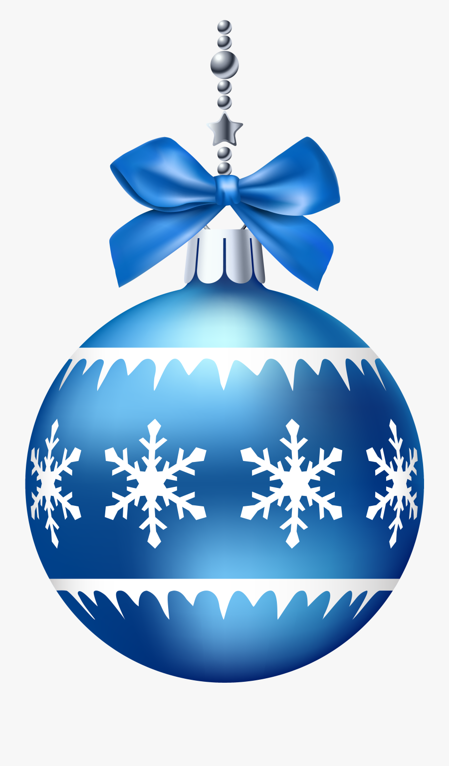 Blue Christmas Ball Png, Transparent Clipart