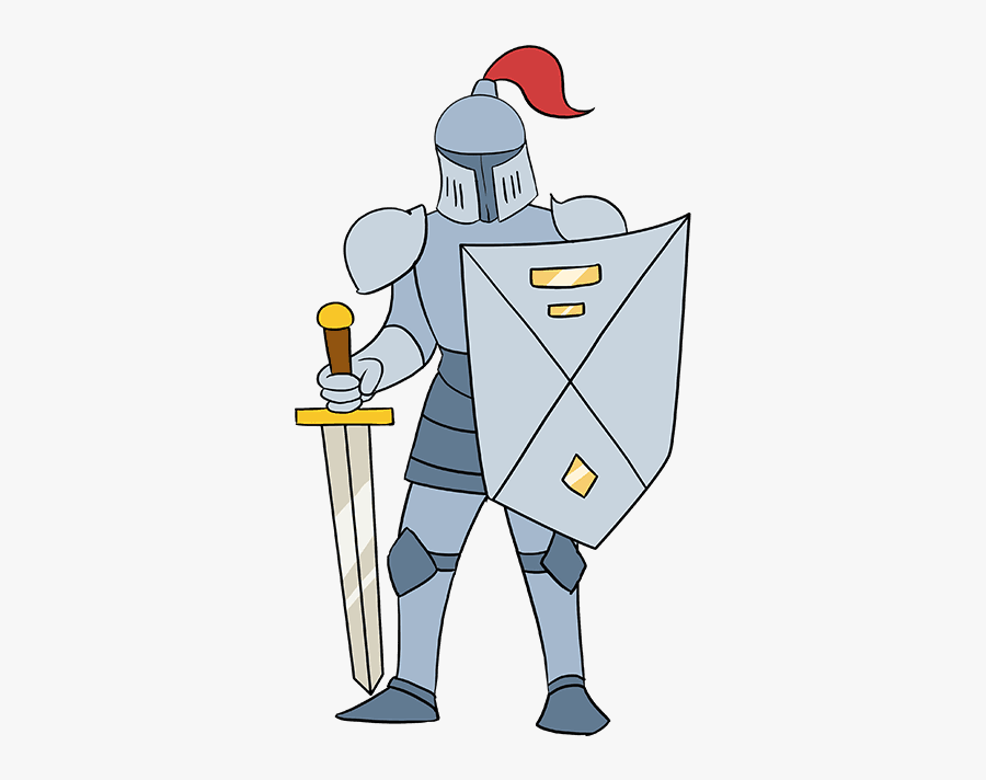 How To Draw A Knight - Easy Simple Knight Drawing, Transparent Clipart