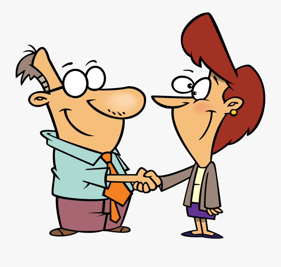 Friendly People Shaking Hands Clipart - People Shaking Hands Clipart, Transparent Clipart