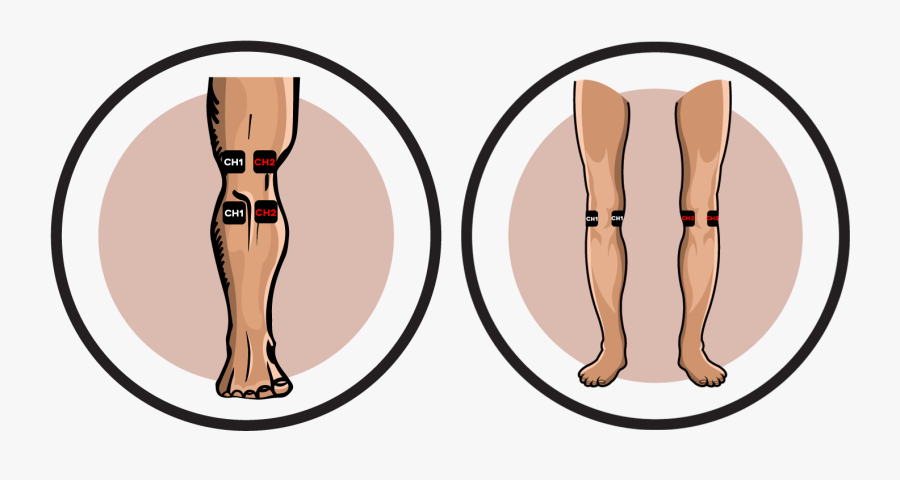 Feet Clipart Foot Injury - Tens Unit Pad Placement Neck, Transparent Clipart