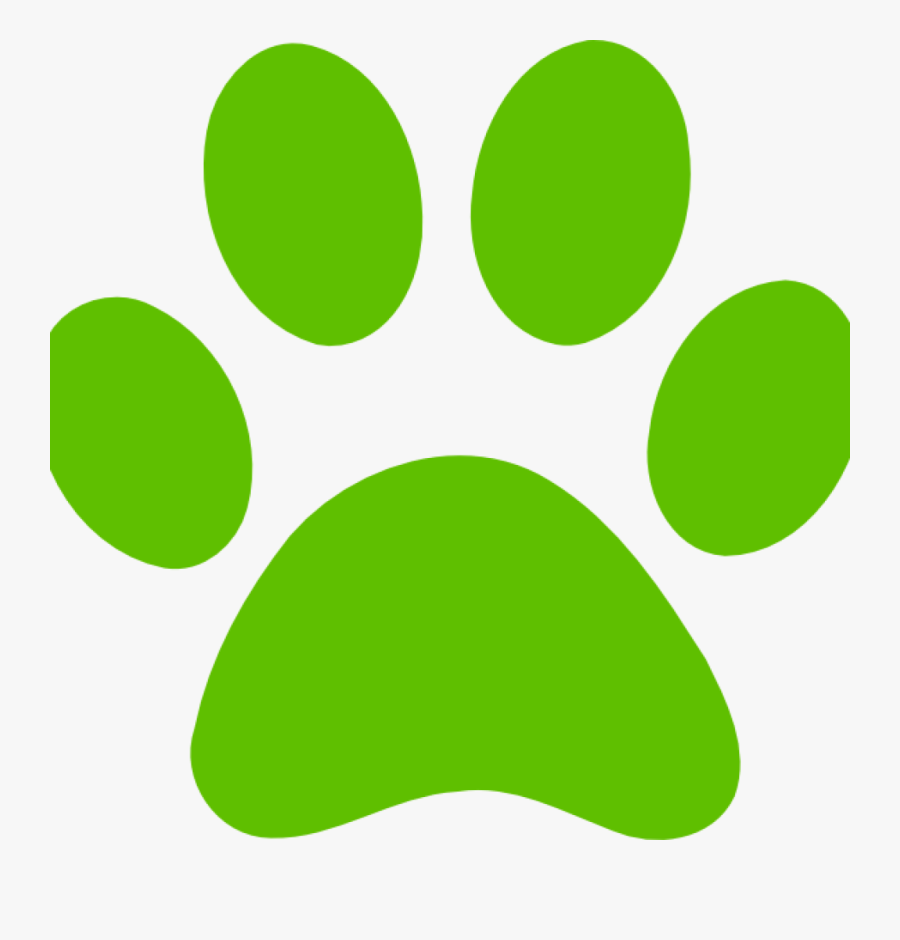 Dog Paw Print Clip Art Free Download - Green Paw Print Clip Art, Transparent Clipart